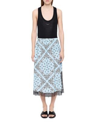 Zadig & Voltaire Jarvis Soft Bandana Midi Skirt