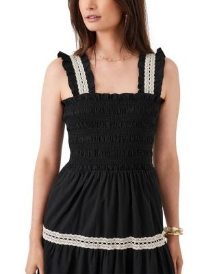 Karen Kane Sleeveless Tiered Midi Dress
