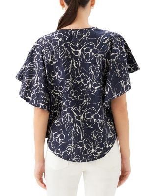Karen Kane Flutter Sleeve Top