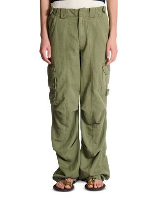 Balmain Cotton Linen Cargo Pants