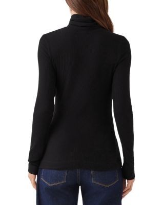 Karen Kane Ribbed Long Sleeve Turtleneck Top
