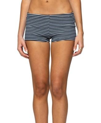 Edikted Reagan Striped Ribbed Micro Shorts