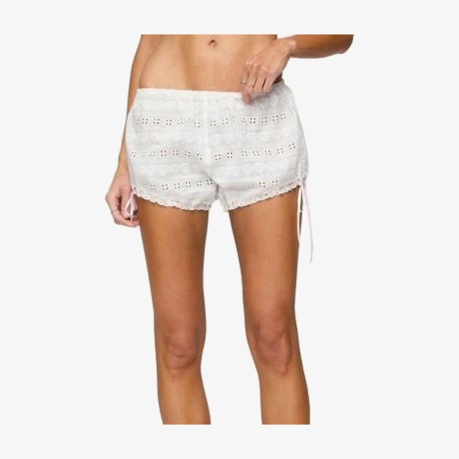 Edikted Mina Eyelet Bloomer Shorts
