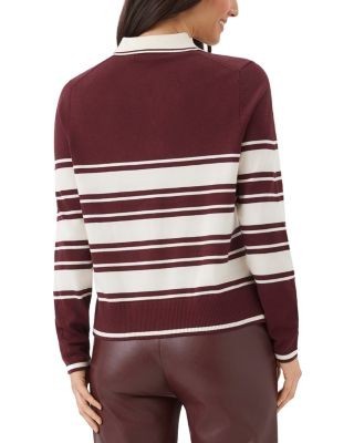 Karen Kane Game Day Collared Stripe Sweater