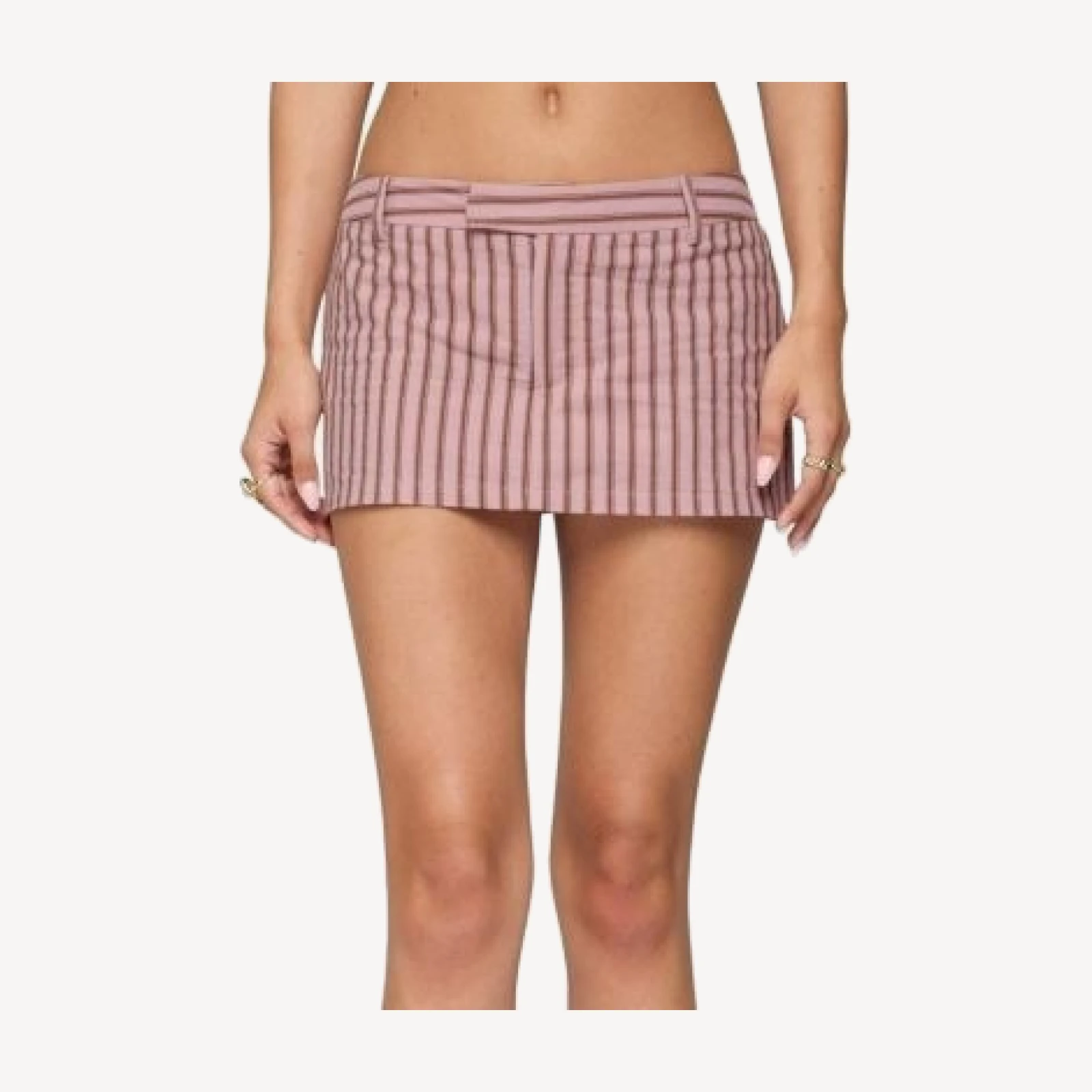 Edikted Marlow Striped Mini Skort