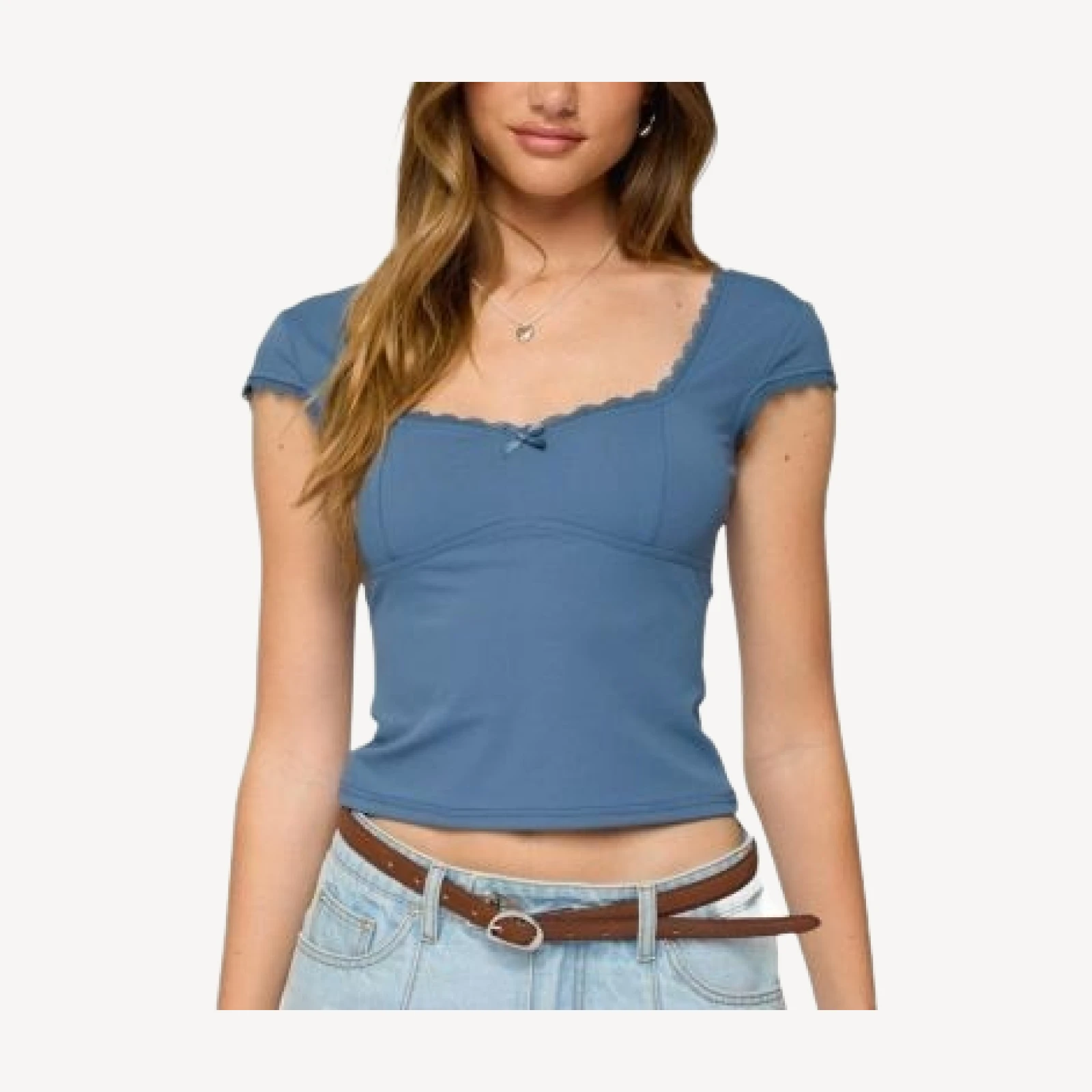 Edikted Adela Square Neck Top