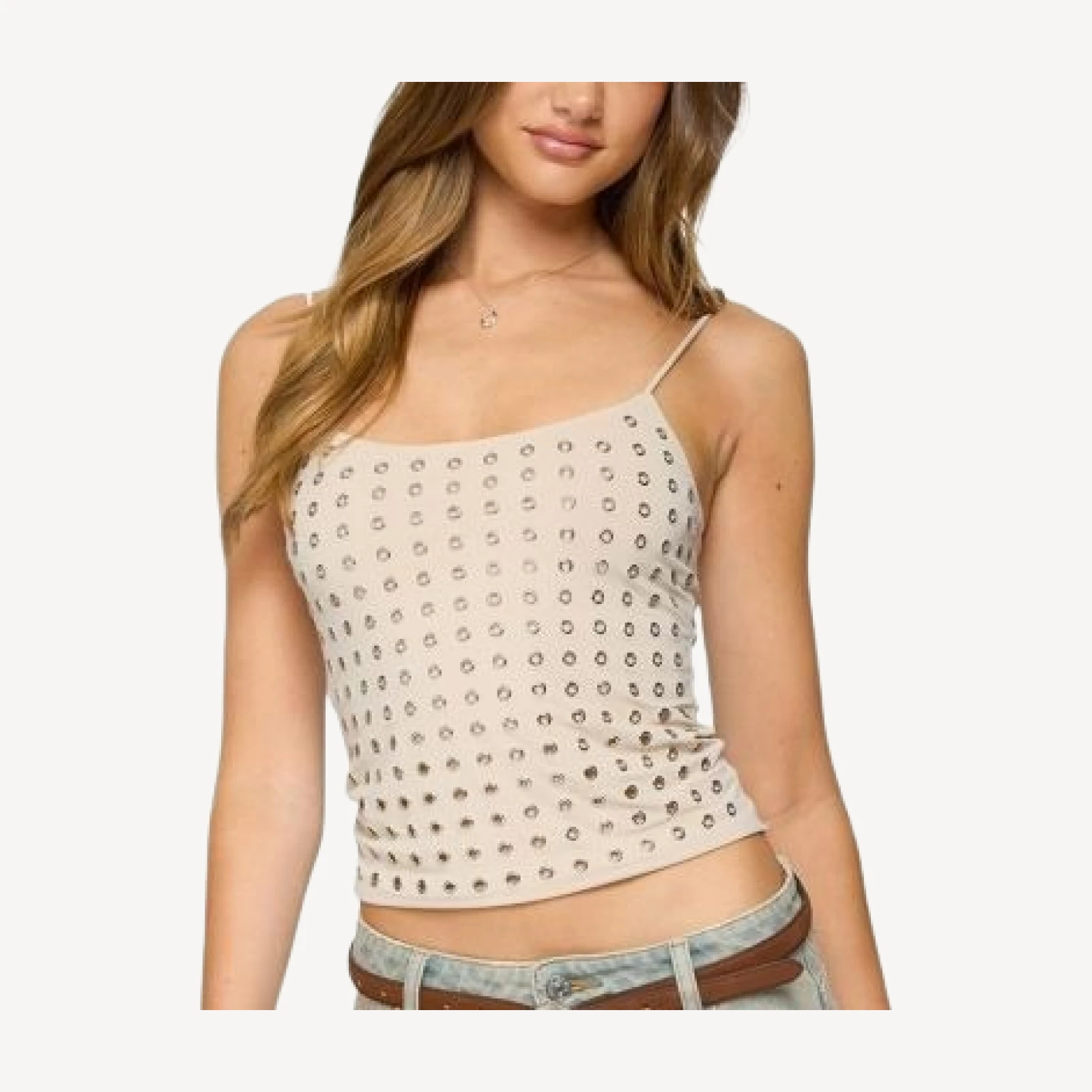 Edikted Vallie Grommet Tank Top