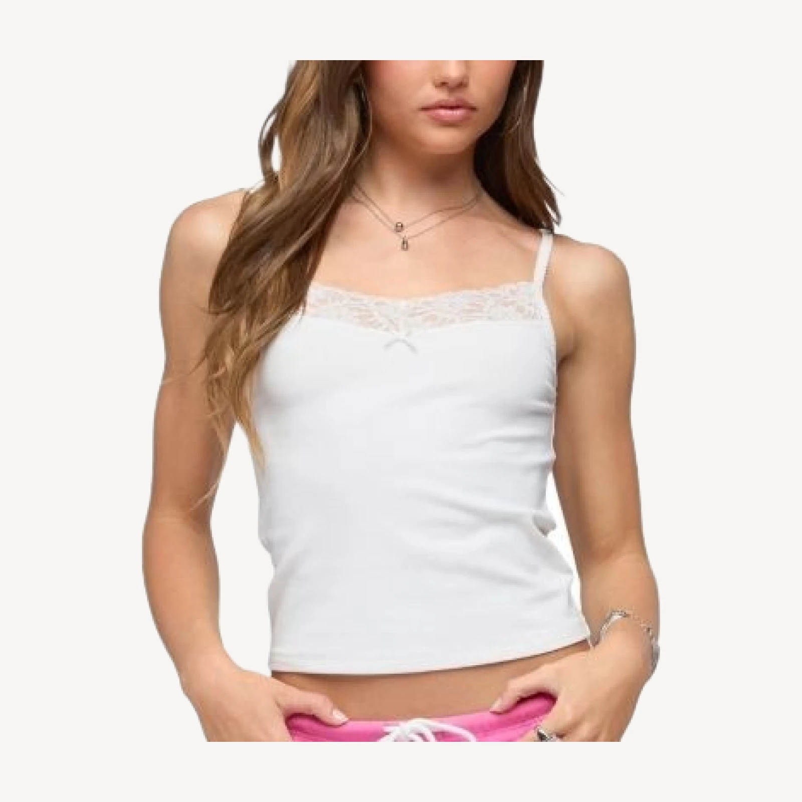 Edikted Shish Lacey Tank Top