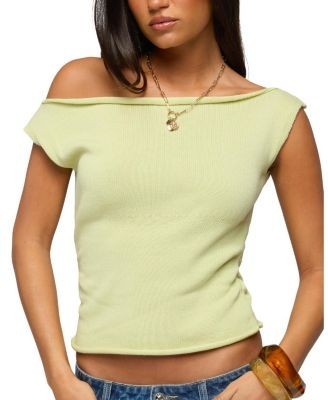 Edikted Lauria Off Shoulder Knit Top