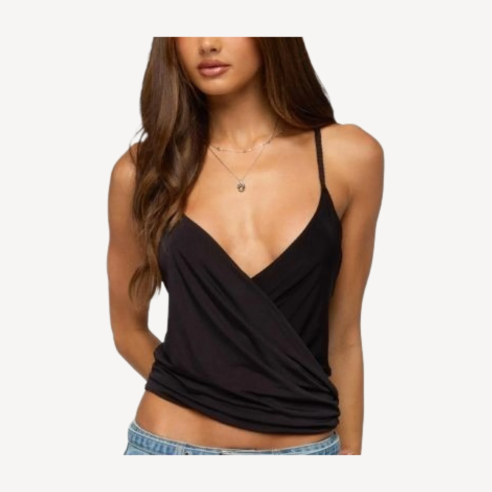 Edikted Tippie Backless Cowl Neck Top