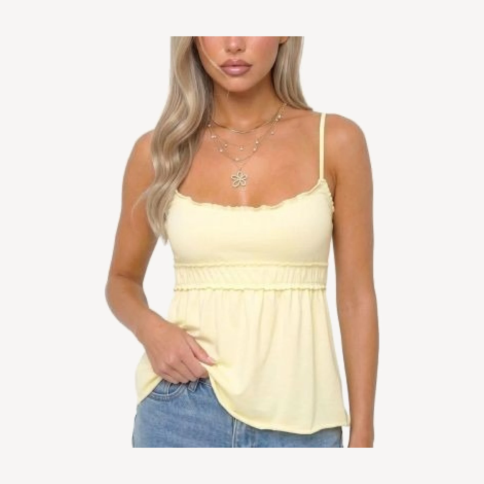 Edikted Zepher Lettuce Tank Top