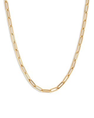 Bloomingdale's Fine Collection Paperclip Link Chain Necklace in 14K Yellow Gold, 20