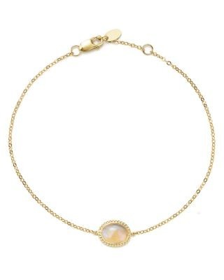 Opal Oval Bracelet in 14K Yellow Gold