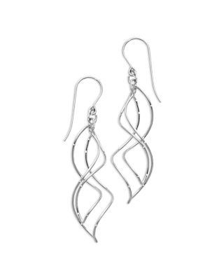 Bloomingdale's Fine Collection Intertwined Spiral Drop Earrings in Sterling Silver