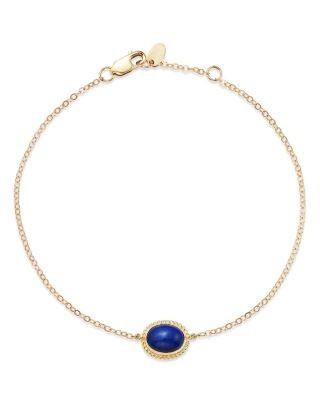 Bloomingdale's Fine Collection Blue Lapis Station Bracelet in 14K Yellow Gold