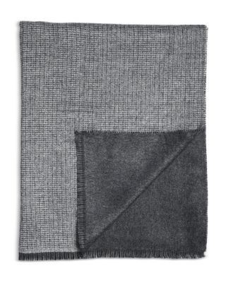 The Men's Store at Bloomingdale's Reversible Tweed Scarf with Cut Fringe