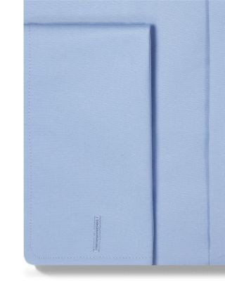 David Donahue Trim Fit Broadcloth French Cuff Dress Shirt