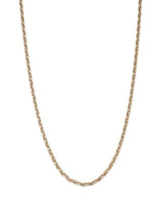 Bloomingdale's Fine Collection Men's Anchor Link Chain Necklace in 14K Yellow Gold, 24