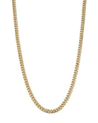 Bloomingdale's Fine Collection Men's Miami Cuban Link Chain Necklace in 14K Yellow Gold, 24