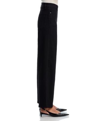 Frame Le Slim Palazzo High Rise Jeans in Black