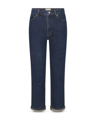 Frame The Borrowed High Rise Ankle Slim Leg Jeans in Written