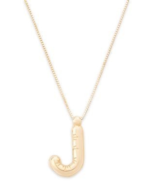 Bloomingdale's Fine Collection Helium Initial Pendant Necklace in 14K Gold, 16-18