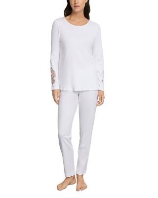 Hanro Belen Top & Pants Pajama Set