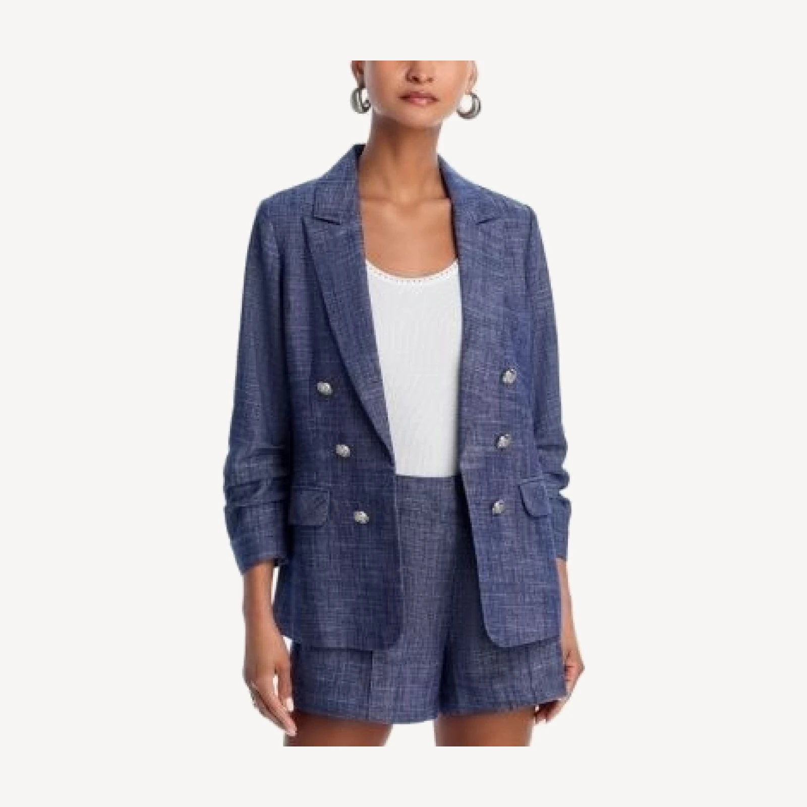 Aqua Chambray Blazer