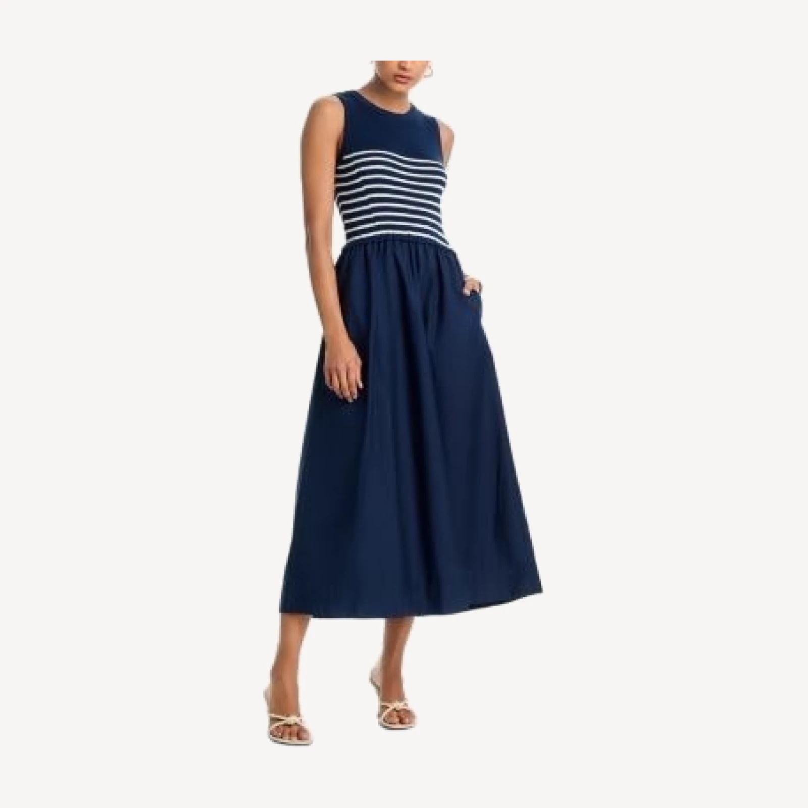Aqua Mixed Media Maxi Dress - Exclusive