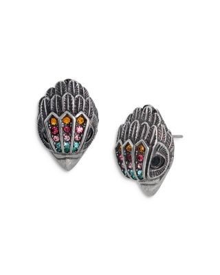 Kurt Geiger London Multicolor Pave Eagle Stud Earrings
