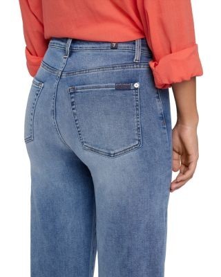 7 For All Mankind High Rise Cropped Wide Leg Alexa Jeans in Clara