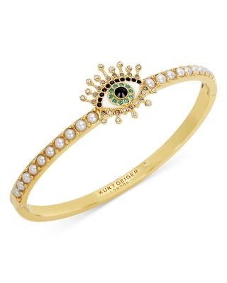 Kurt Geiger London Signature Evil Eye Bangle Bracelet