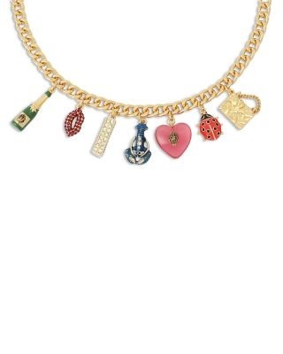 Kurt Geiger London Signature Eagle Charm Statement Necklace, 16-18