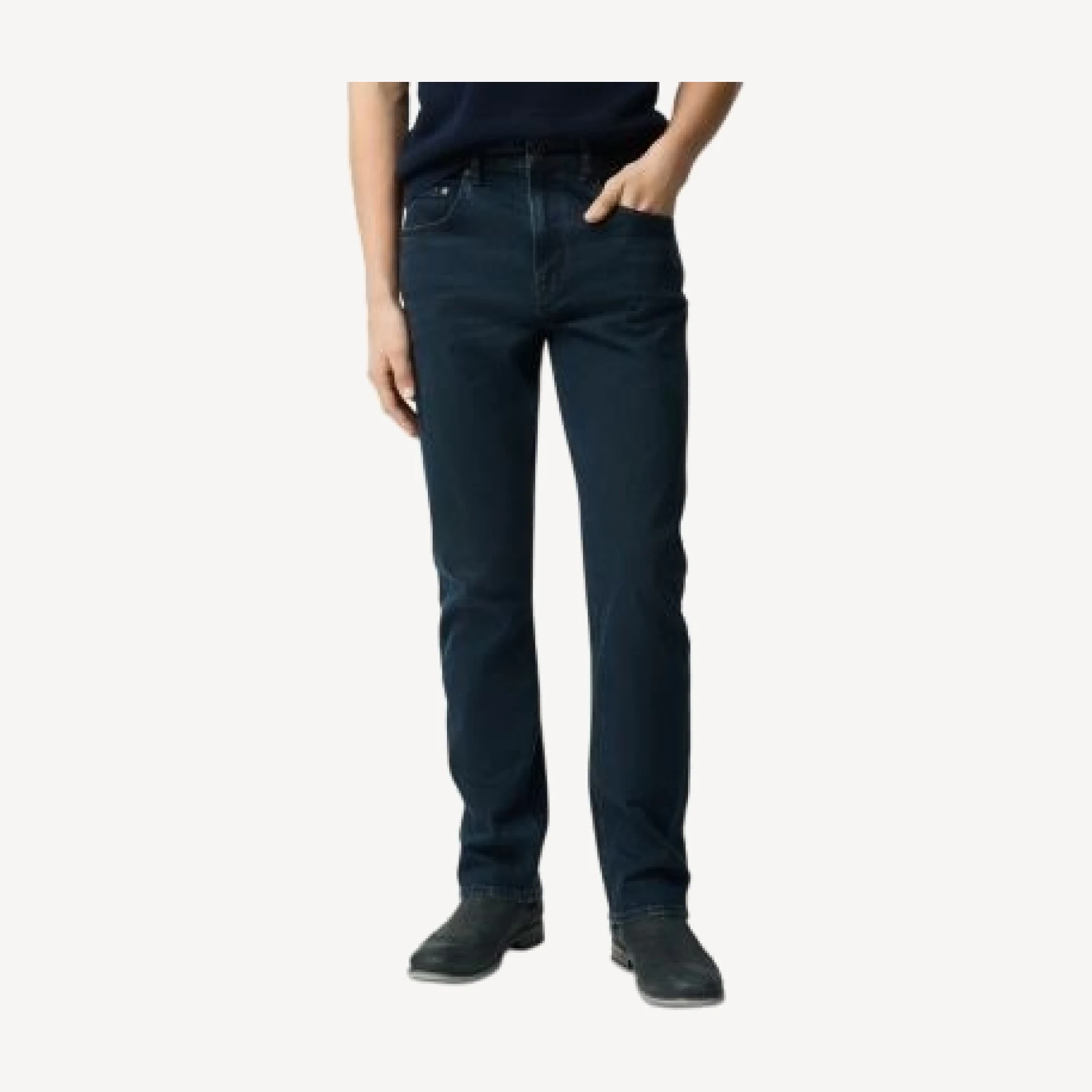 Rodd & Gunn Linden Relaxed Fit Italian Denim Jeans in Blue Black