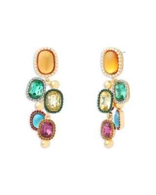 Kurt Geiger London Signature Eagle Stone Chandelier Earrings