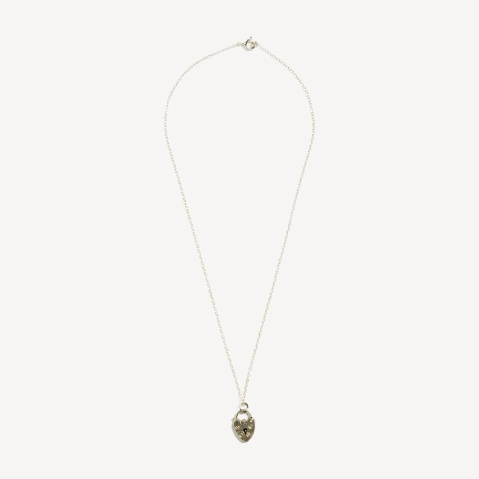 RE/DONE Vintage | 70s Sterling Padlock Necklace- #9 | Vintage Necklaces