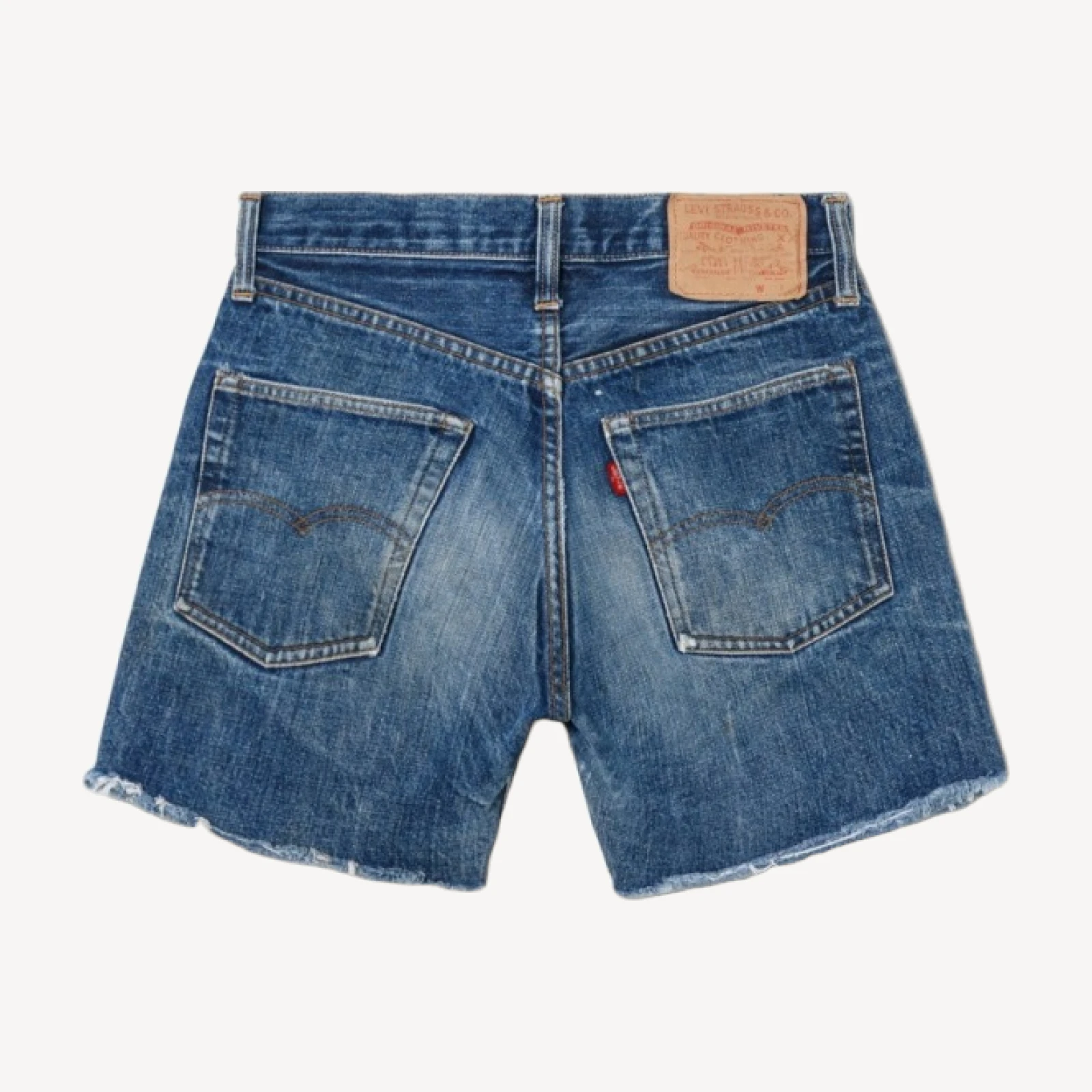 60s Selvedge Big E Single Stitch Cut Off 501 Shorts -#14