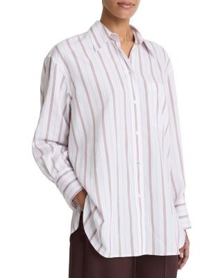Vince Oversized Striped Shirt