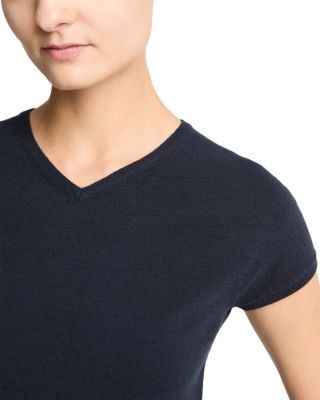 Vince High V Neck Tee