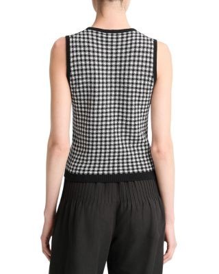 Vince Gingham Knit Tank