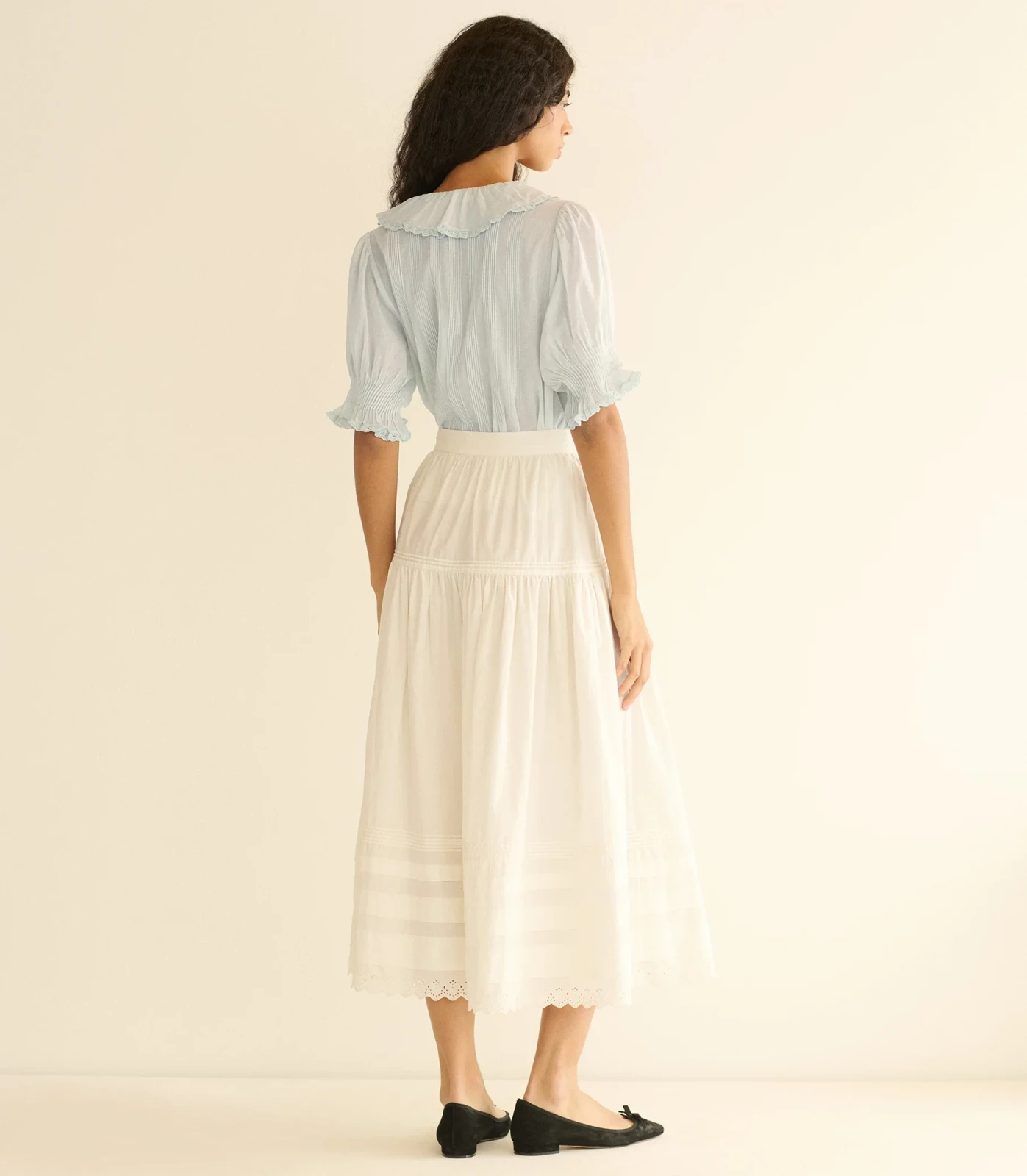 HENRI TOP -- ALICE BLUE