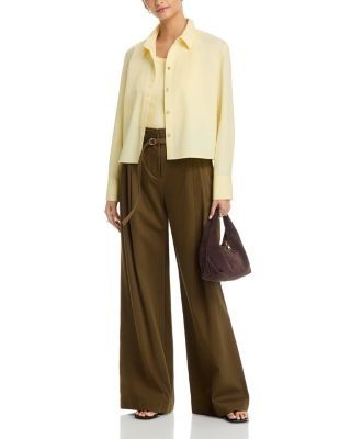 Vince Cropped Button Down Shirt