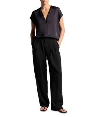 Vince Double V Neck Top