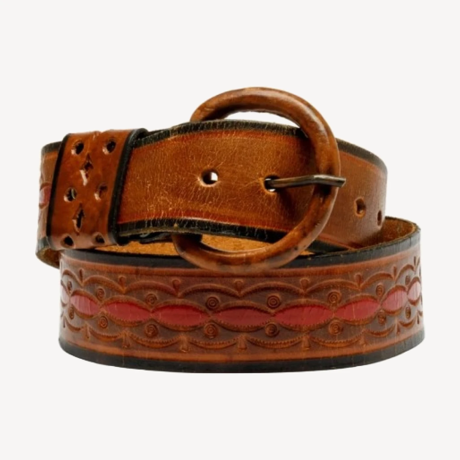 RE/DONE Vintage | 70s Embossed Leather Belt | Vintage Belts