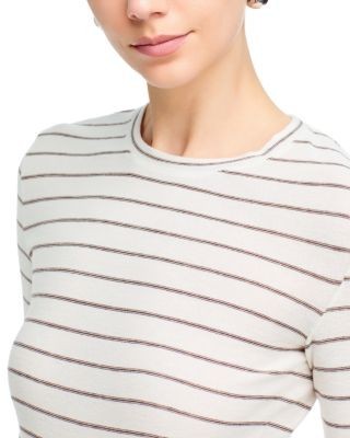 Vince Stripe Crewneck Long Sleeve Top