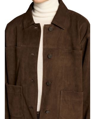 Vince Suede Trucker Jacket