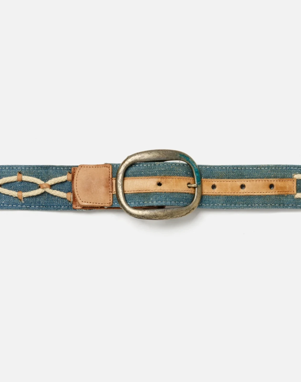 RE/DONE Vintage | 70s Denim and Leather Belt | Vintage Belts