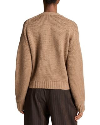 Vince Wool & Cashmere Boxy V Neck Cardigan