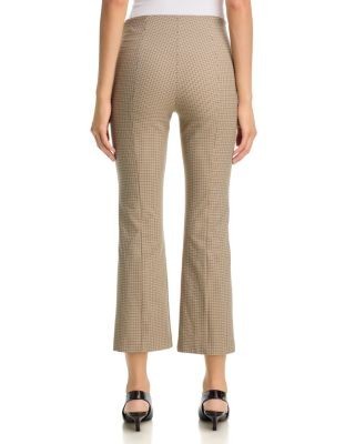 Vince Niki Mid Rise Plaid Pants
