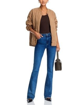 Paige Laurel Canyon High Rise Flare Jeans in Acapella